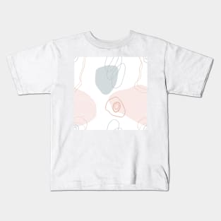 Pastel Typography Pattern Kids T-Shirt